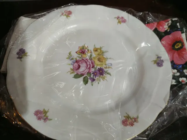 Set Piatto Vintage + Strofinaccio Floreale