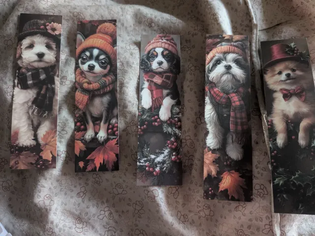 Marcapáginas Perritos Navidad 2x1€