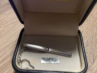 Pinza de corbata Jaguar Plata 1ª Ley