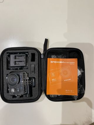 Cámara Deportiva 4K 30fps 20MP WiFi Negra