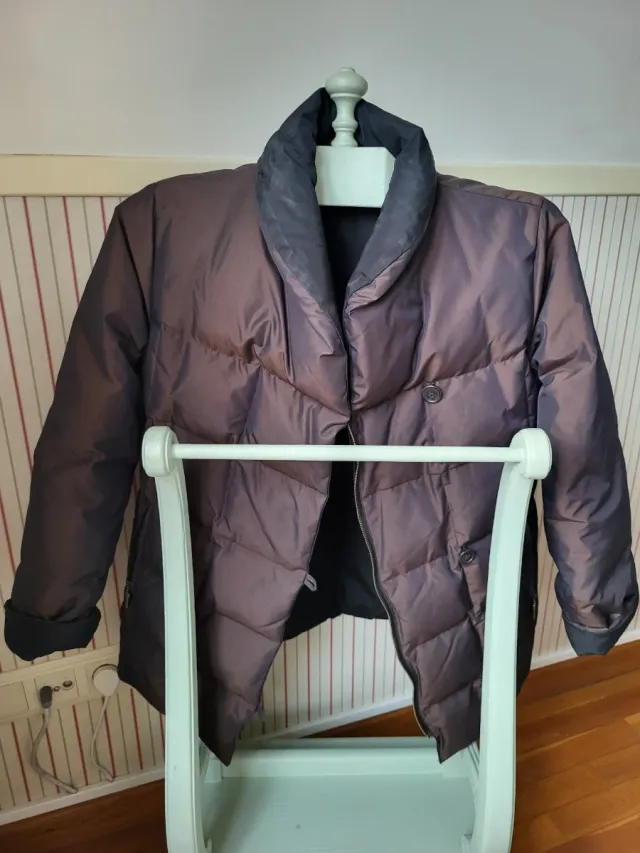 Anorak mujer marrón y negro