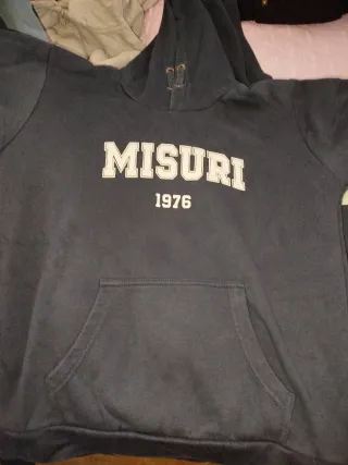 Sudadera MISURI 1976 Azul Grisáceo