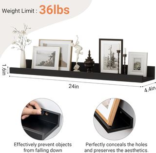 Estante pared 2 unid 60cm