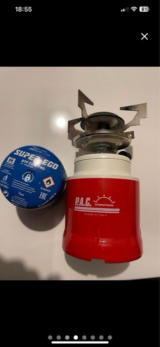 Estufa Camping P.A.C. + Bombona Gas