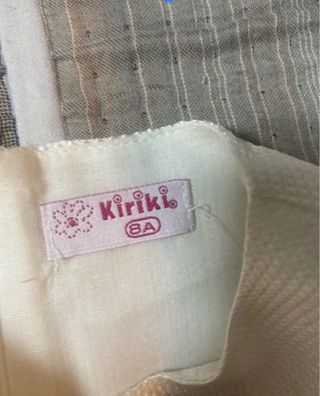 Vestido de fiesta niña Kiriki beige talla 8 años