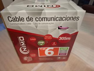 Cable UTP Cat6 CCA Rigido LSZH Violeta 305m