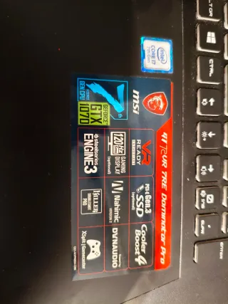 MSI GT 72VR 7RE Dominator Pro GTX 1070
