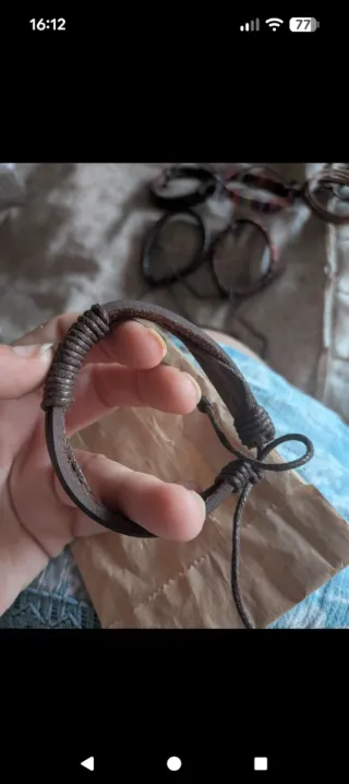 Pulseras marrones hombre nuevas