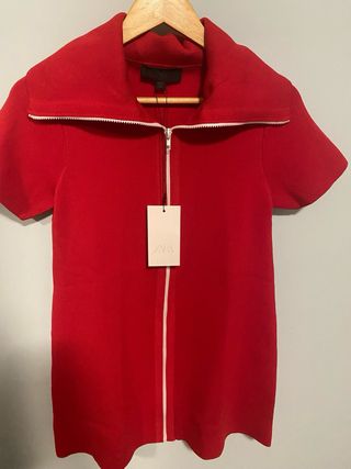 Vestido Zara Rojo Otoño-Invierno