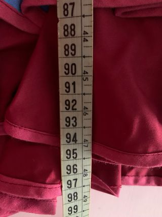 Traje Flamenca Azul/Rojo Pintado a Mano