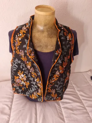 Chaleco Fallero Negro y Naranja