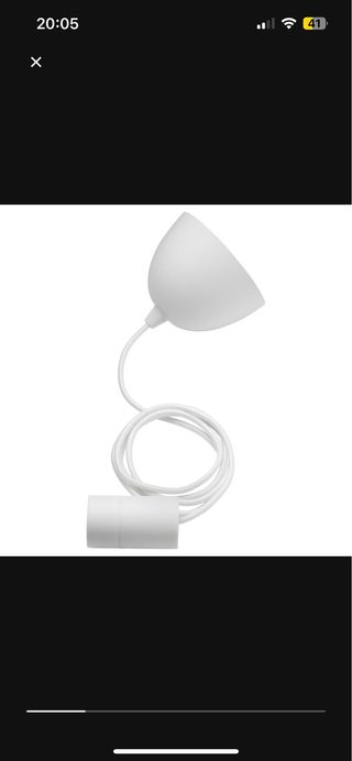Lámparas Ikea (2 grises, 1 blanca)