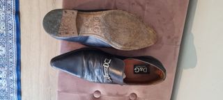 Scarpe vintage D&G uomo – pelle nera con fibbia