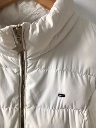 Chaqueta Plumas Tommy Hilfiger Talla L Crema