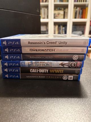 PS4 (PlayStation 4) Negra 1Tb + 6 juegos + 1 Mando