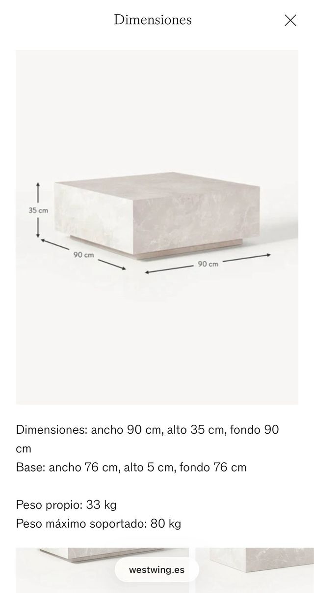 Mesa de centro look travertino
Lesley de Westwing