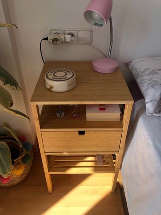 Mesita Noche Bambú NORDKISA 40x40 IKEA