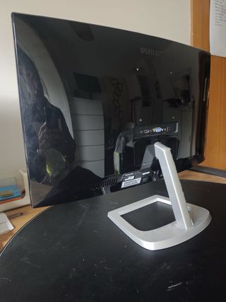 Monitor Curvo Philips Negro/Plateado