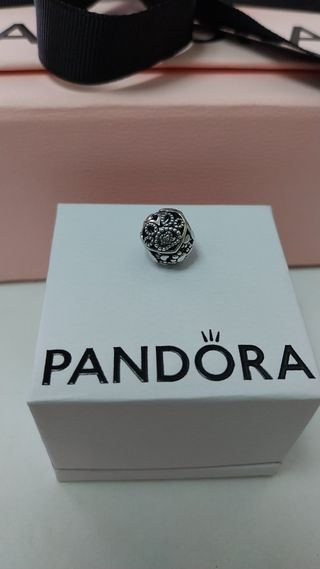 CHARM PANDORA PLATA CORAZONES HUELLAS CACHORRO