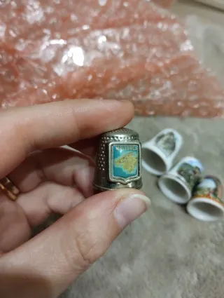 Lotto 5 Ditali Dedales thimbles Souvenir