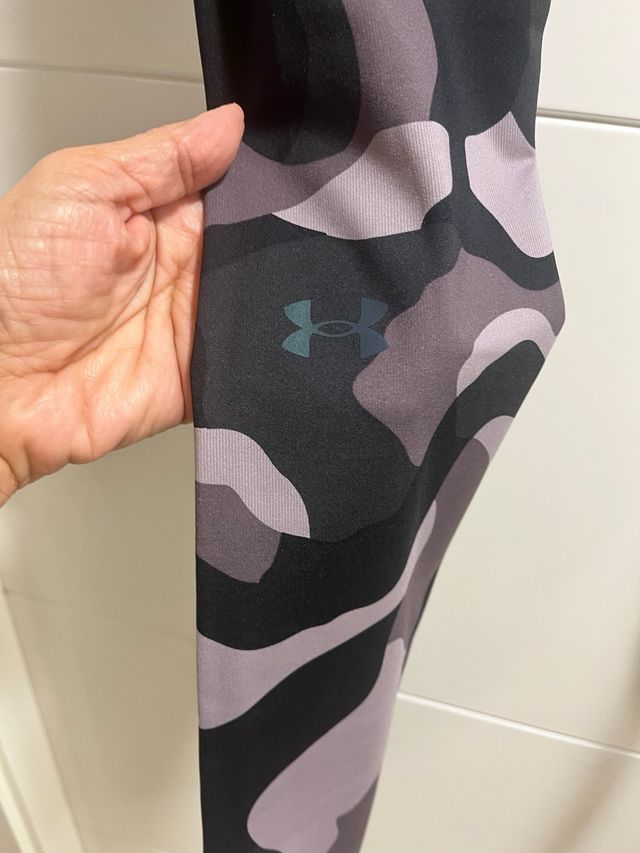 Leggings Under Armour Camuflaje Gris Negro lila