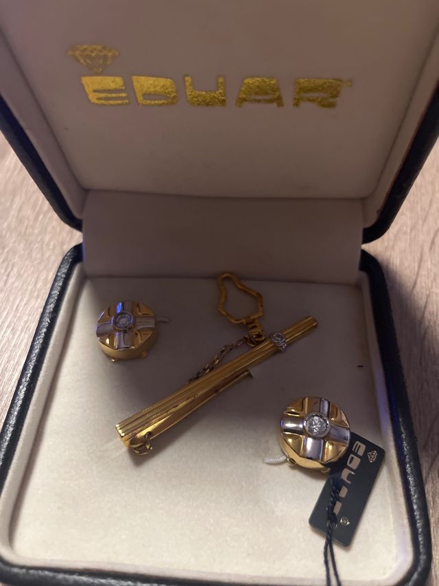 Juego de pisa corbata y gemelos Eduar