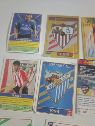 Lote 19 cromos de fútbol 2004/2005 mundicromo