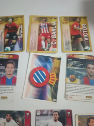 Lote 19 cromos de fútbol 2004/2005 mundicromo