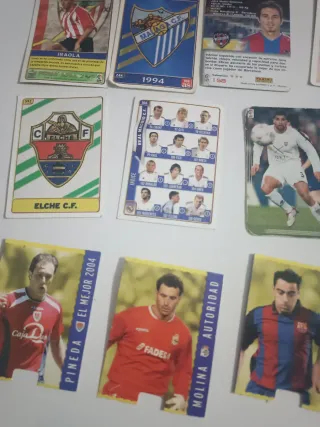 Lote 19 cromos de fútbol 2004/2005 mundicromo