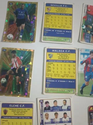 Lote 19 cromos de fútbol 2004/2005 mundicromo