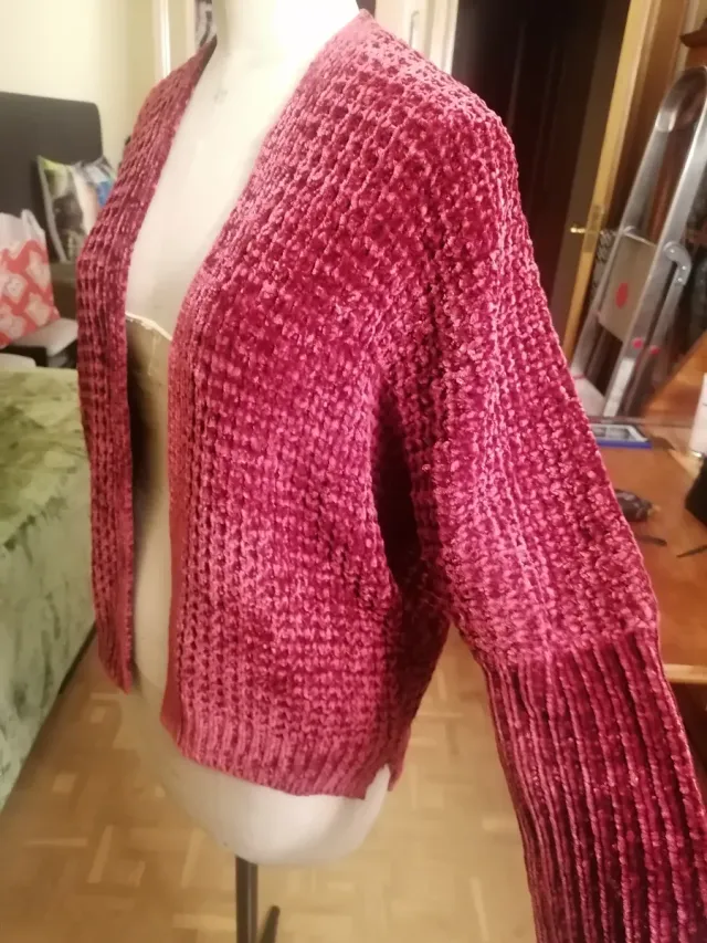 Chaqueta chenilla burdeos Atmosphere T. S