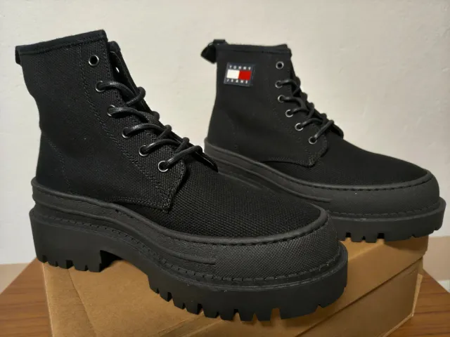 Tommy Jeans Tjw Foxing Boot,Stivaletti da Donna,38