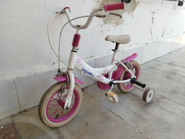 Bicicleta infantil Juguetona rosa