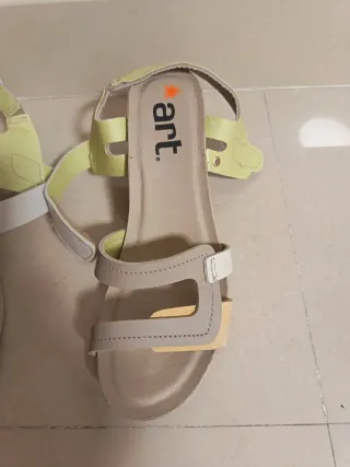 Sandalias Art Beige/Blanco Talla 39