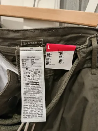 Pantalón Trekking Hombre Talla L