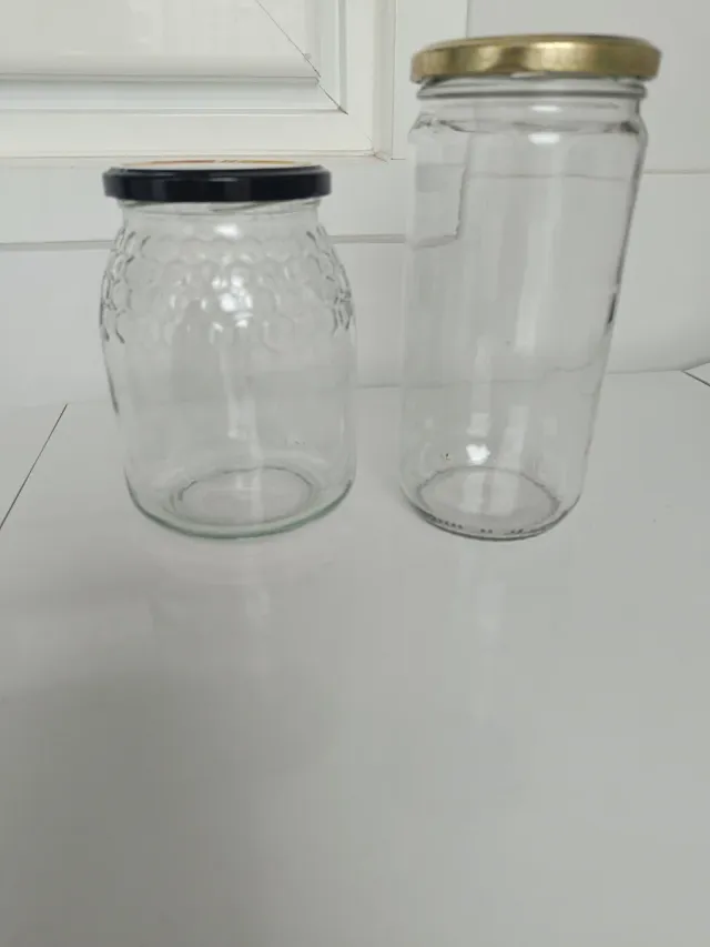 29 Botes, tarros, frascos, envases cristal y tapa