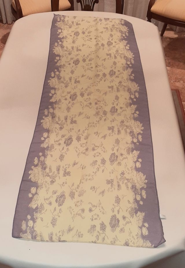 Foulard mujer violeta y amrillo