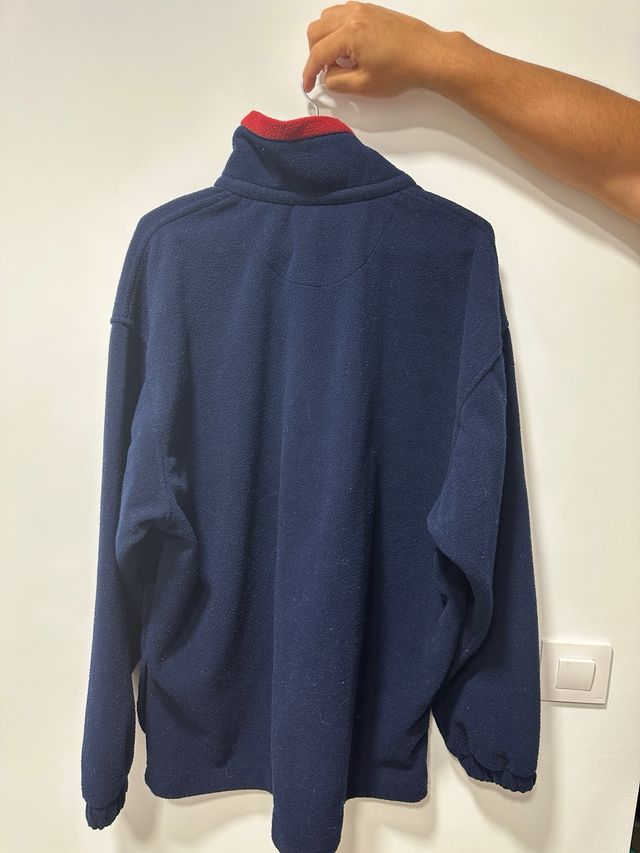 Sudadera polar Lacoste 1/4 cremallera años 90