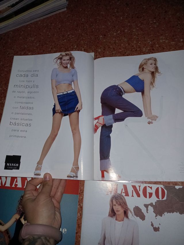 Lote 4 Catálogos Moda Mango 94.95 Claudia schiffer
