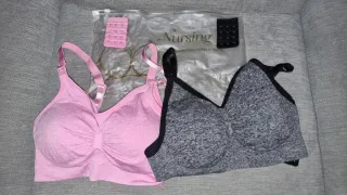 Sujetadores de Lactancia Rosa y Negro