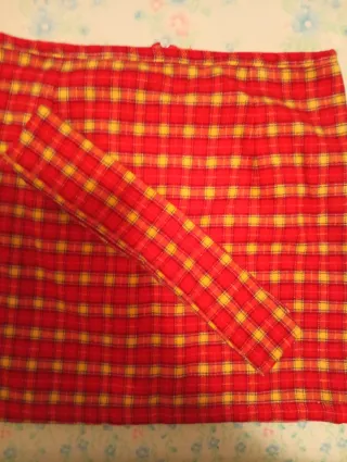 Falda cuadros escoceses suave mujer