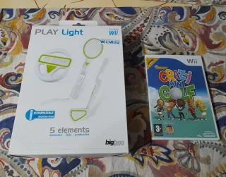 NUEVO. Juego Wii Crazy Mini Golf+Pack 5 Accesorios