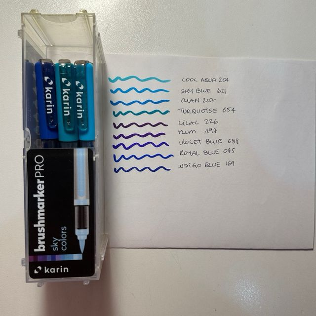 Karin Brushmarker Pro Sky Colors Set 9 colori