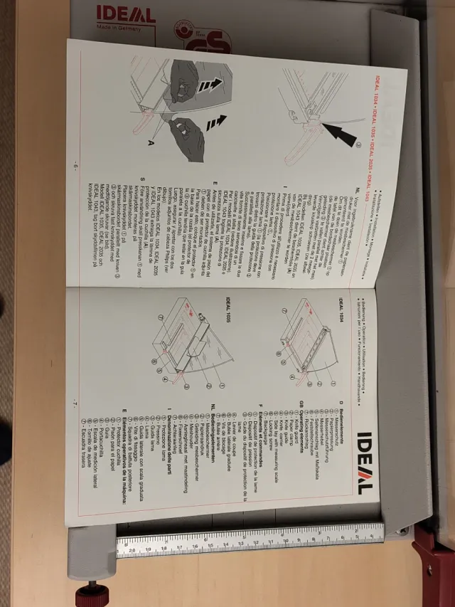 Cizalla de papel oficina IDEAL