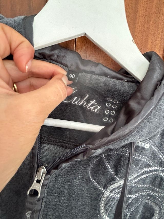 Chándal Luhta Velour Gris Talla L