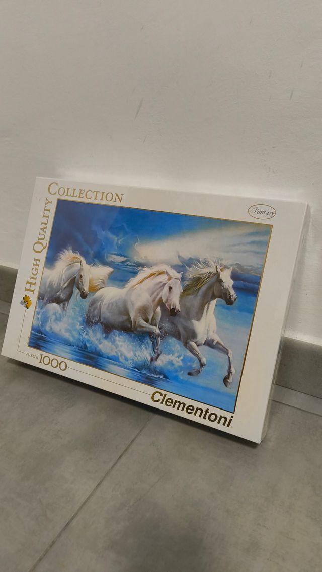 Puzzle Clementoni Caballos Blancos 1000 Piezas