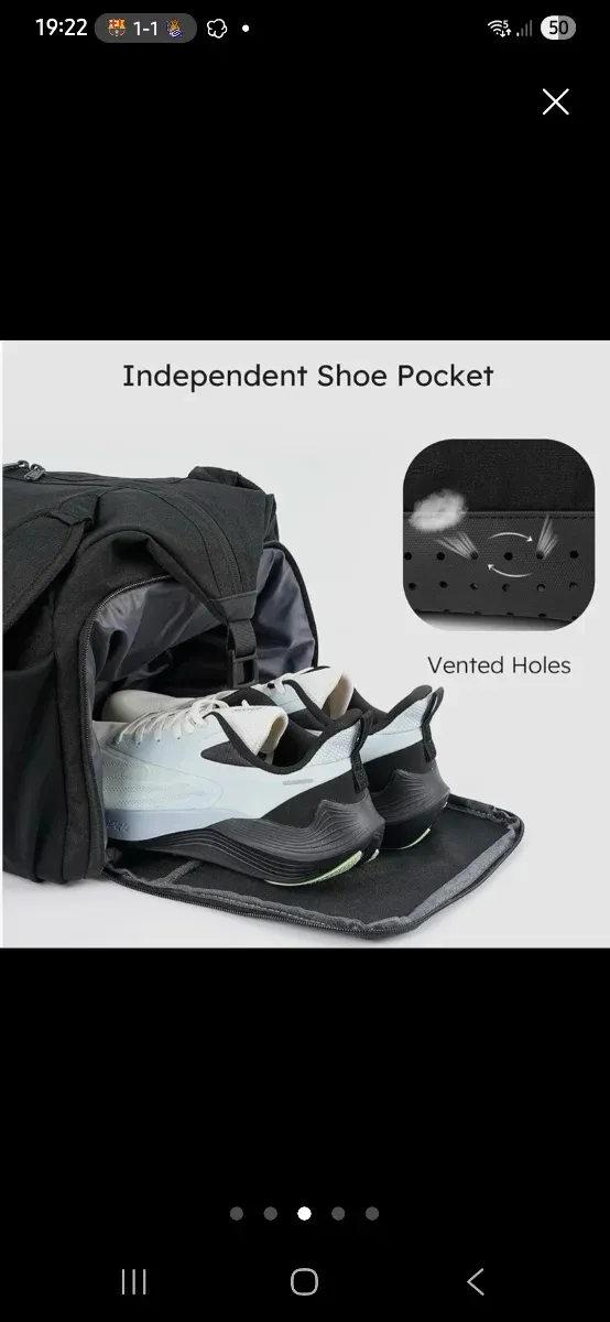 Bolsa de deporte negra mochila