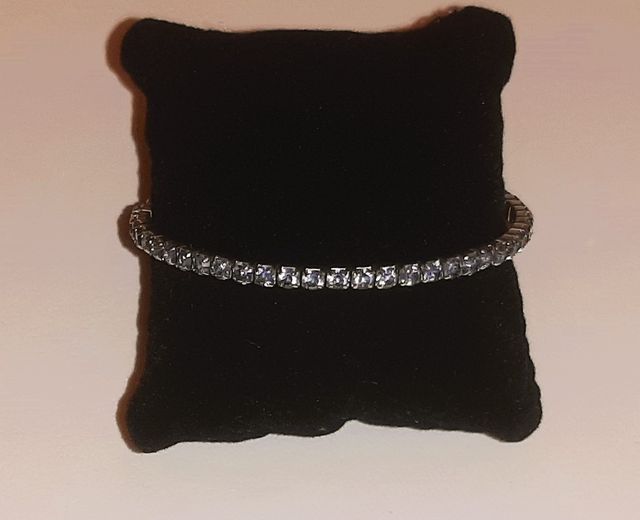 Pulsera Swarovski Cristales Azules y Perlas
