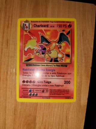 Carta Pokémon Charizard FASE 2 LV.76 150 PS