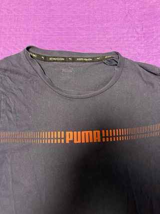 Camiseta Puma Azul Hombre